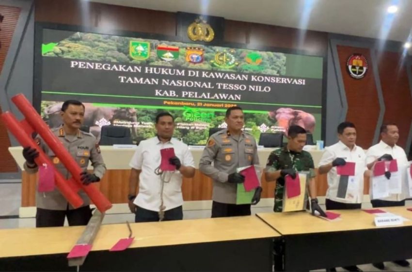 Penjual Lahan TNTN dan Perusak Tenda Satgas TNTN Ditahan
