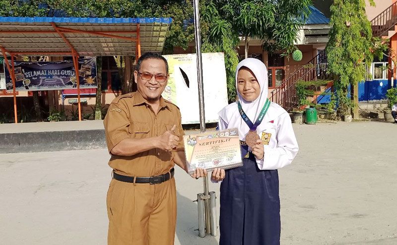 Siswi UPT SMP Negeri 4 Siak Hulu Kembali Toreh Prestasi di Cabor Pencak Silat