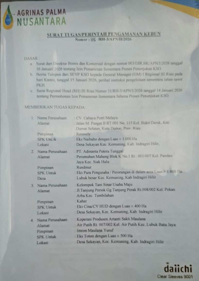 CV. Cahaya Putri Melayu Bantah Tuduhan Perampasan Lahan, Berita yang Beredar Giring Opini