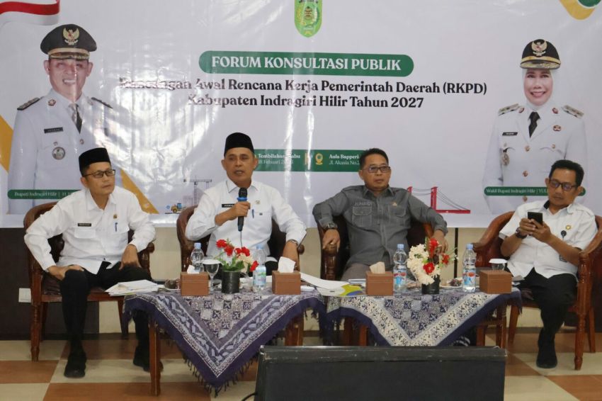 Bupati Inhil Buka Forum Konsultasi Publik Rancangan Awal RKPD 2027