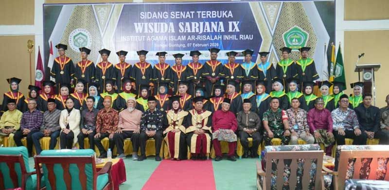 Pemkab Inhil Hadiri Wisuda Sarjana IX IAI Ar-Risalah Guntung