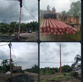 Perjuangan PPWI dan Warga Berbuah Hasil, Desa Pasir Mas Kini Miliki Tiang Listrik Permanen