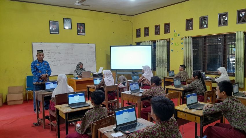 Sebanyak 170 Murid UPT SDN 011 Desa Baru Antusias Ikuti Gladi Bersih TKA