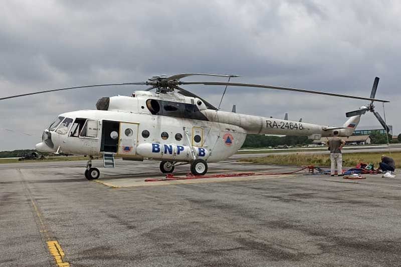 Atasi Karhutla, Riau Terima Bantuan Heli Super Puma BNPB
