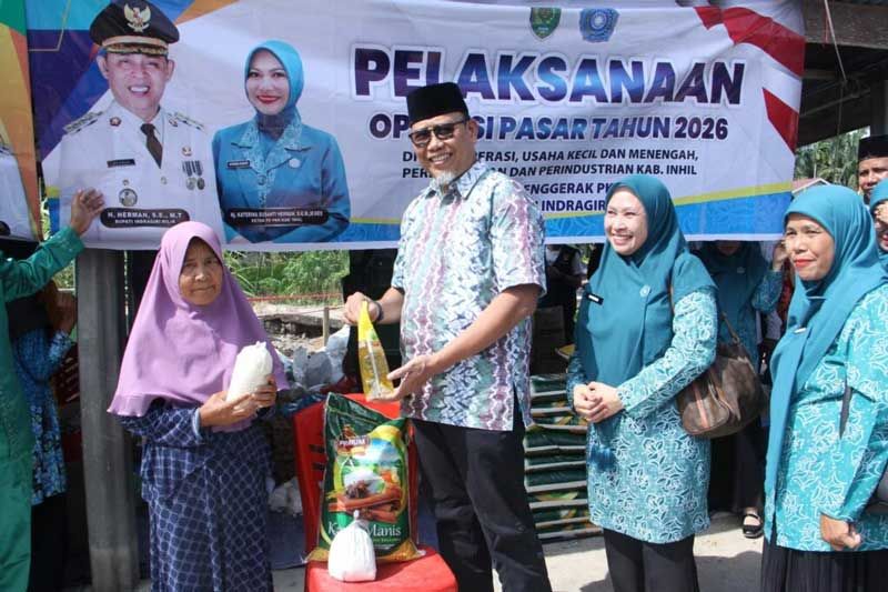 Safari Ramadan di Kempas, Pemkab Inhil Serap Aspirasi dan Bantu Kebutuhan Warga