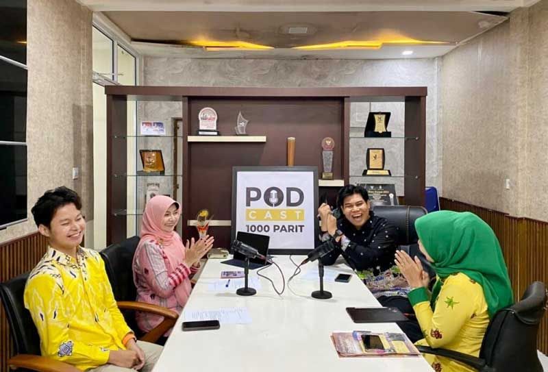Dekranasda Inhil Promosikan Kerajinan di Tingkat Nasional dan Internasional Lewat Podcast 1000 Parit