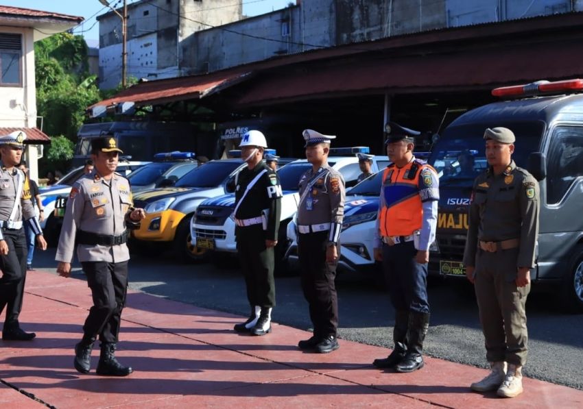Polres Inhil Apel Gelar Pasukan Operasi Ketupat 2026 untuk Pelayanan Idul Fitri 1447 H