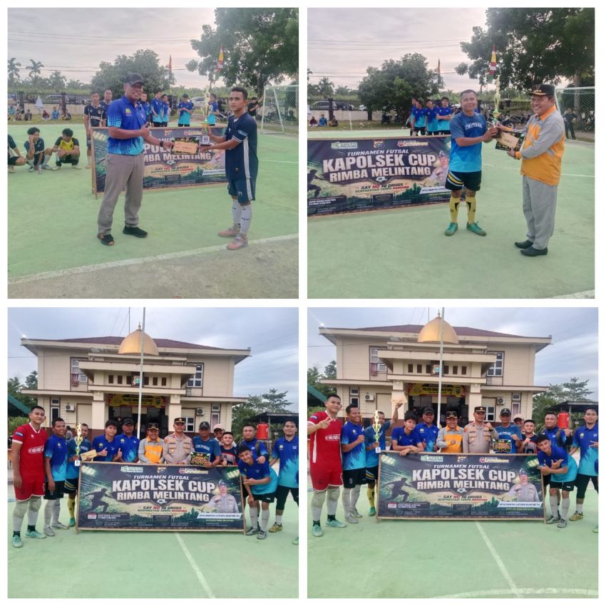 Raih Juara 2, Koramil 05/RM Turut Meriahkan Futsal Cup 2026 Polsek Rimba Melintang