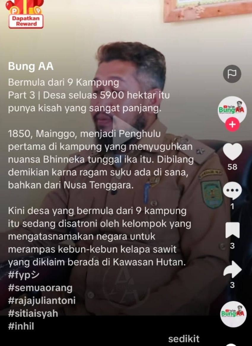 Diduga Ada Cukong di Balik Penolakan Penertiban Kawasan Hutan, Operasional Kades Lubuk Besar Disebut Ikut Dibiayai