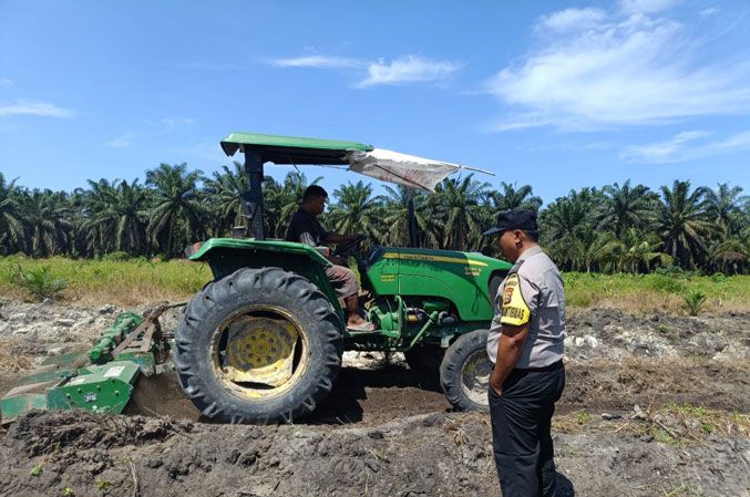 Polsek Kandis Dukung Ketahanan Pangan, Lahan Jagung 15 Hektare Disiapkan dan Tanaman Tumpang Sari Terus Dipantau