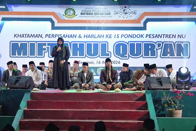 Bupati Siak Sampaikan Tahniah pada Khataman, Perpisahan, dan Harlah ke-15 Pondok Pesantren Miftahul Qur&rsquo;an