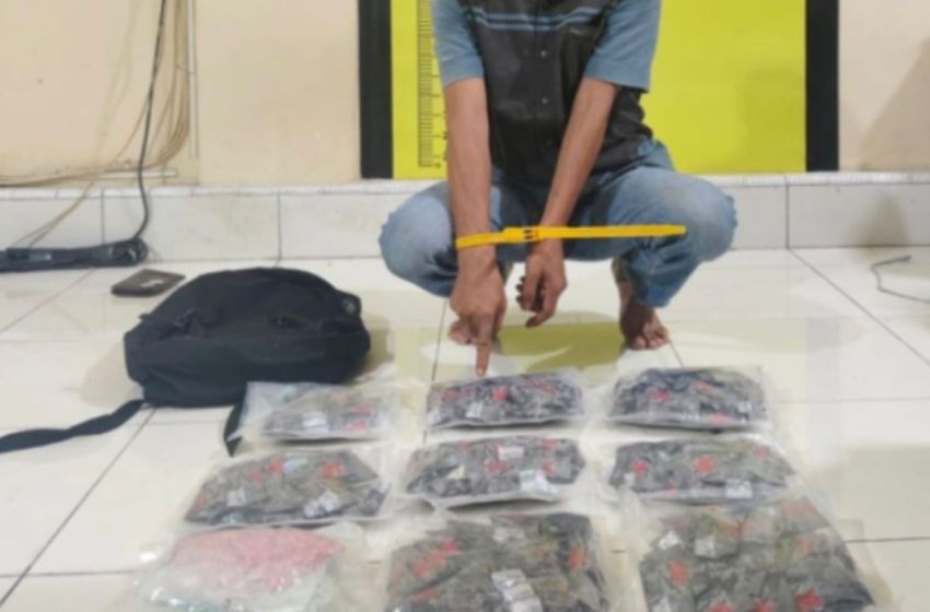 Polda Riau Sita 9 Bungkus Besar Narkotika dari Penangkapan di Perbatasan Pekanbaru-Pelalawan