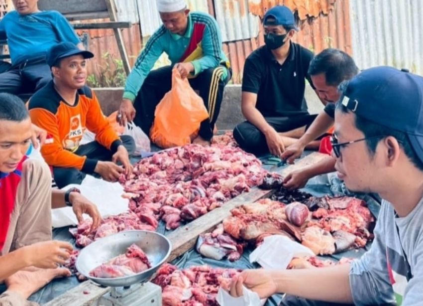 DPD PKS Inhil Laksanakan Penyembelihan Hewan Kurban, Perkuat Semangat Berbagi untuk Masyarakat