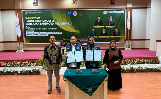 Bedah Status Hukum Etomidate Bersama Kepala BNNK Pekanbaru, Penandatanganan MoU, dan Deklarasi Mahasiswa