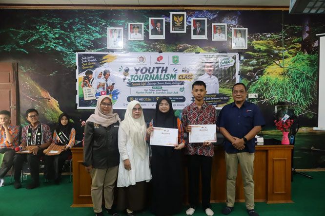 Lewat Youth Journalism Class, PT AIP dan PWI Siak, Edukasi Pelajar tentang Jurnalistik dan Sawit Baik.