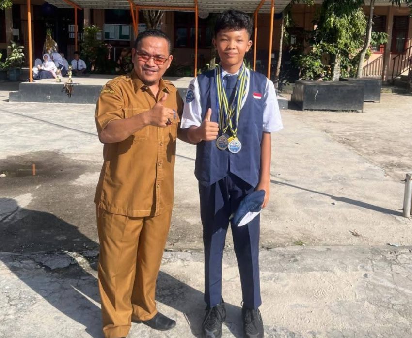 Pacu Prestasi, UPT SMP Negeri 4 Siak Hulu Kembali Bertabur Medali