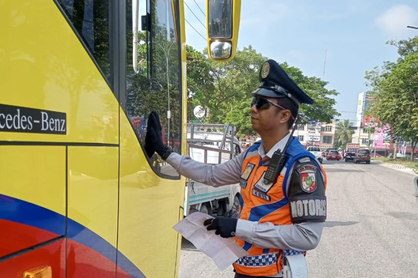 Penertiban Truk ODOL di Pekanbaru Berlanjut