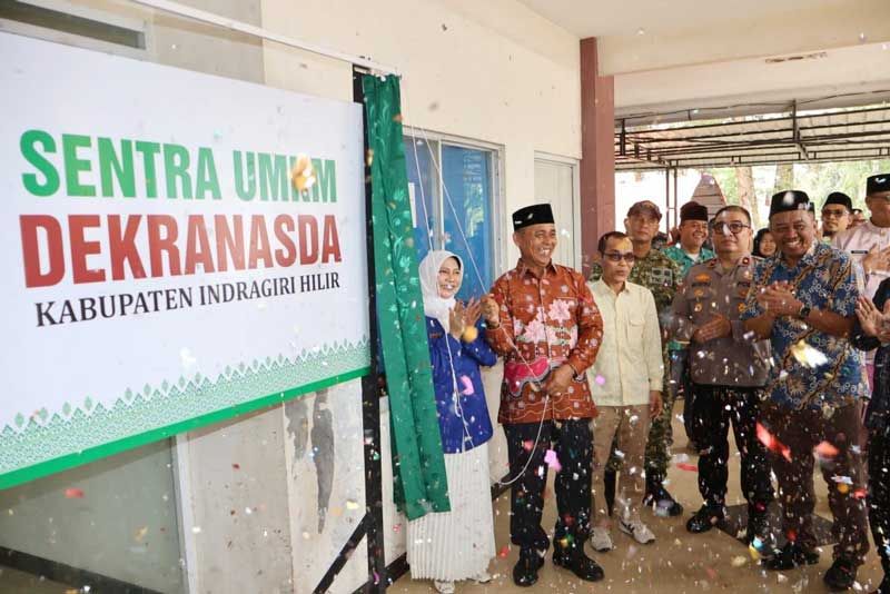 Bupati Herman Launching Sentra UMKM Dekranasda Inhil Hebat