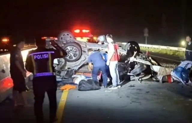 Bawa Pasien dari Bagansiapiapi, Ambulans Kecelakaan di Tol Permai, Tiga Tewas