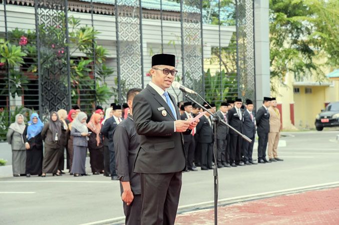Wabup Bagus Santoso Pimpin Apel Hari Lahir Pancasila Tahun 2026