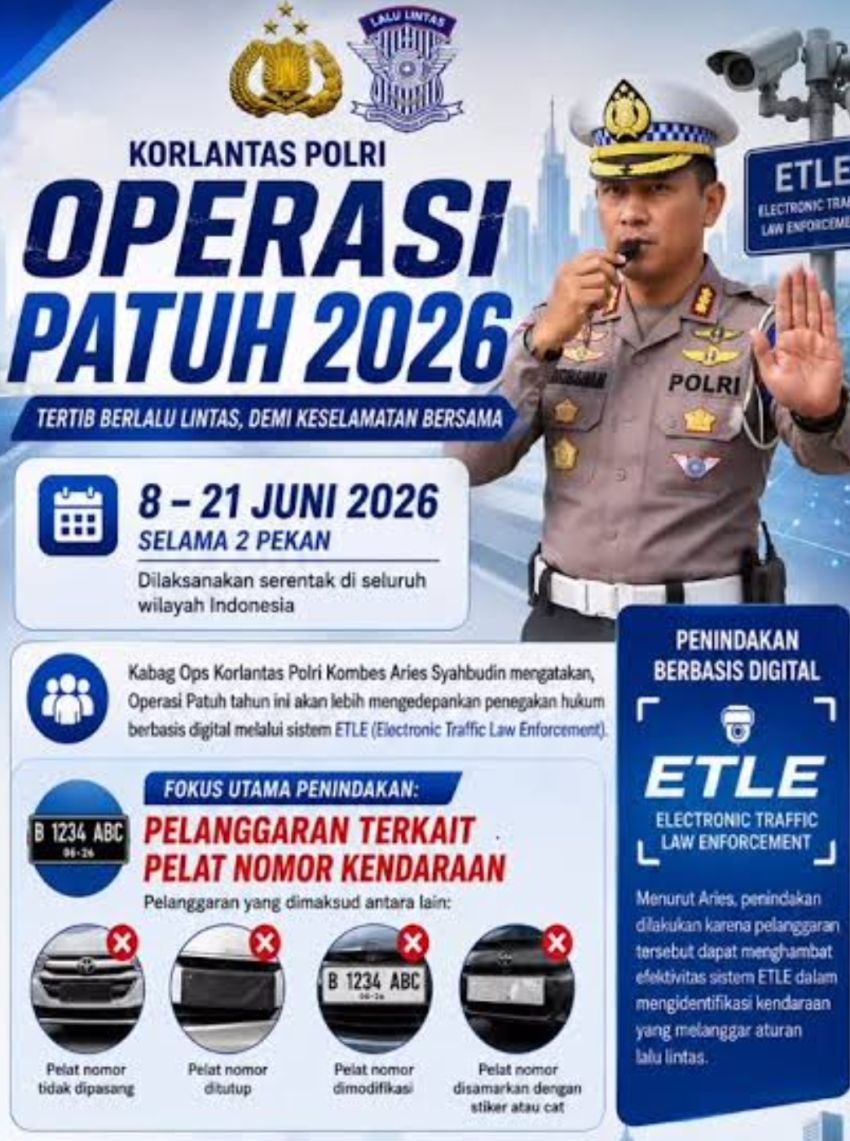 Operasi Patuh LK 2026 Segera Digelar, Ini Fokus Penindakan