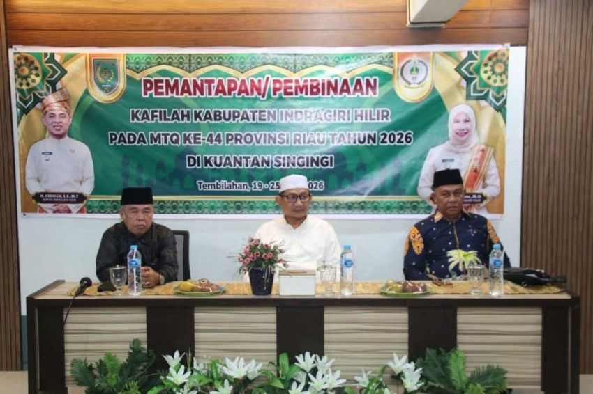 Bupati Buka Kegiatan Pemantapan dan Pembinaan Kafilah Inhil Jelang MTQ Ke-44 Provinsi Riau