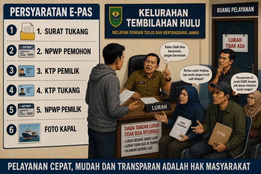 Masyarakat Diwajibkan Tertib Administrasi, Tapi Pengurusan Surat Diduga Dipersulit Lurah Tembilahan Hulu