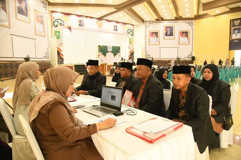 Siap Berlaga, Utusan Bengkalis pada MTQ ke-44 Riau di Kuansing Tuntas Registrasi Ulang