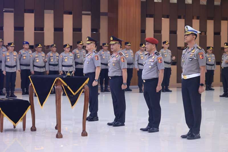 41.578 Personel Polri Naik Pangkat, 87 Perwira Tinggi