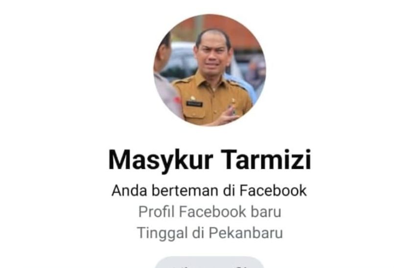 Waspada Akun FB Palsu Catut Nama Plh Sekdako Pekanbaru