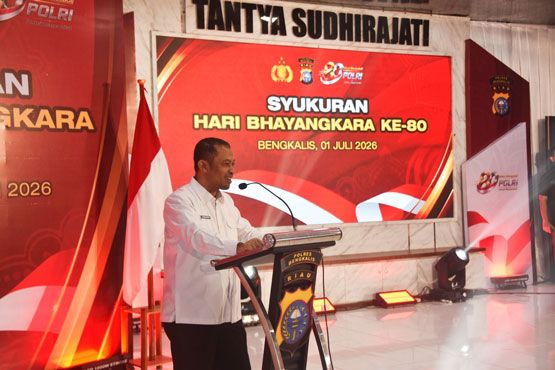 Hadiri Syukuran Hari Bhayangkara, Wabup Bagus: Kita Doakan Polri Terus Sukses dan Jaya