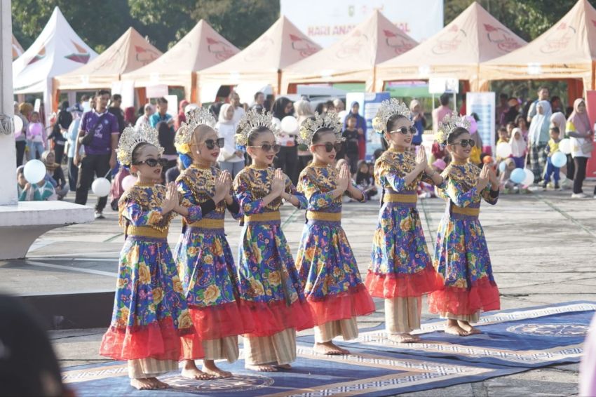 Padukan Budaya dan Karakter Muda, Ratusan Anak Riau Warnai Peringatan HAN 2026