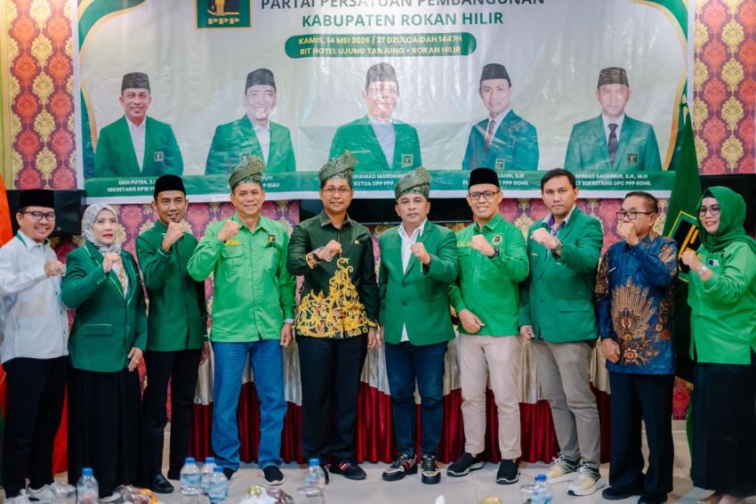 Hadiri Muscab VI PPP Rohil, Wabup Jhony Charles Ajak Parpol Perkuat Sinergi Bangun Daerah