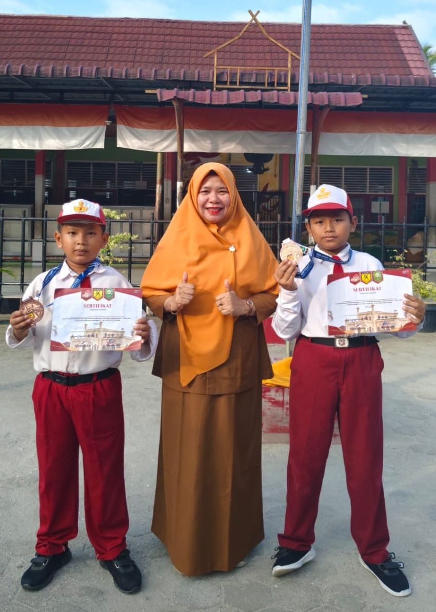 Dua Siswa UPT SDN 024 Tarai Bangun Sabet Medali di Kejuaraan Siak Open Karate Championship 2026