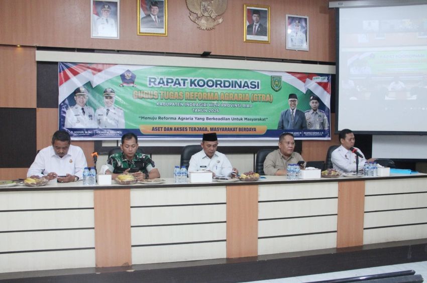 Bupati Herman Buka Rakor GTRA Inhil