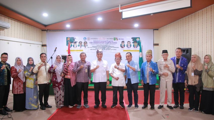 Dorong Pencapaian Program CKG, Diskes Pekanbaru Gandeng Universitas Hang Tuah &lrm;