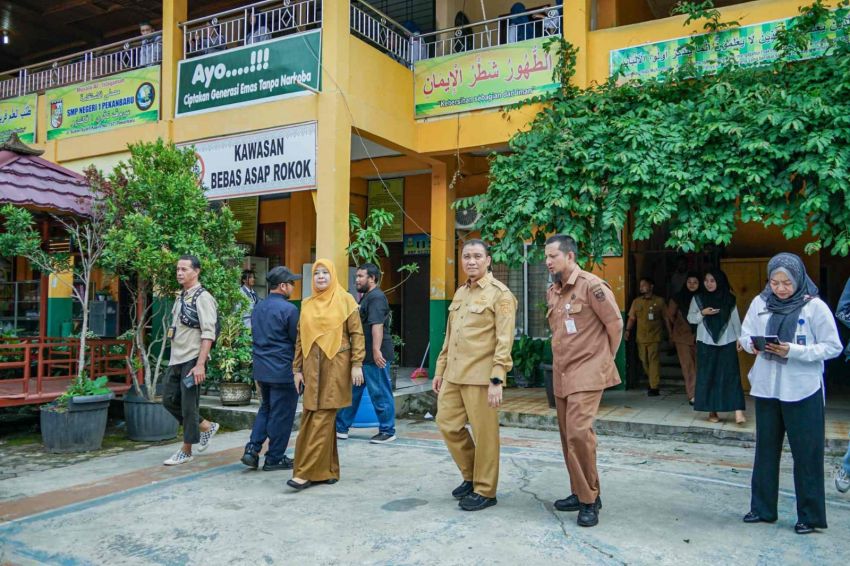 Tinjau MPLS, Wawako Pekanbaru Tegaskan Jangan Sampai Ada Perundungan