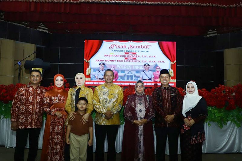 Malam Pisah Sambut Kapolres Inhil, Bupati Herman Berharap Sinergitas Pemda dan Polres Inhil Tetap Terjaga