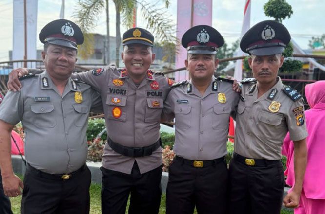 Selamat, Tiga Personel Polsek Teluk Meranti Terima Kenaikan Pangkat