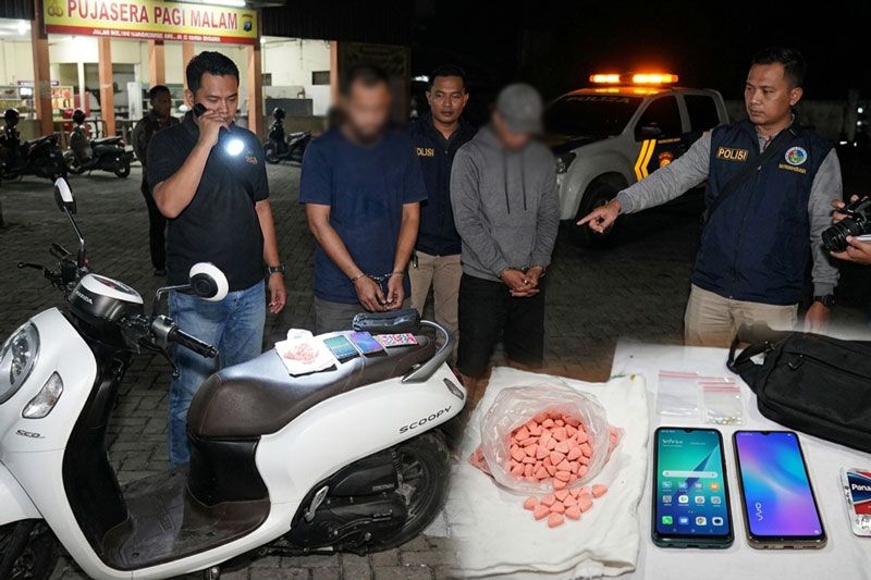 Dua Pria Diamankan Terkait Peredaran 78 Butir Ekstasi di Parkiran Pujasera Pagi Malam Dumai
