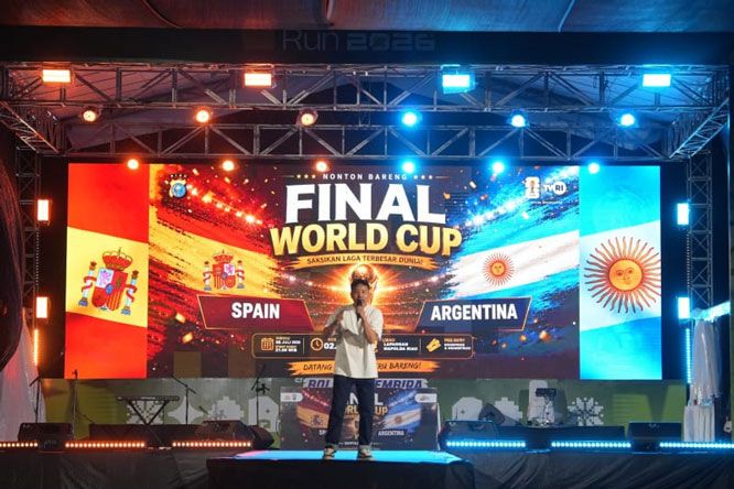 Nobar Final Piala Dunia 2026 di Mapolda Riau Meriah, Ada Hiburan Stand Up Comedy hingga Doorprize