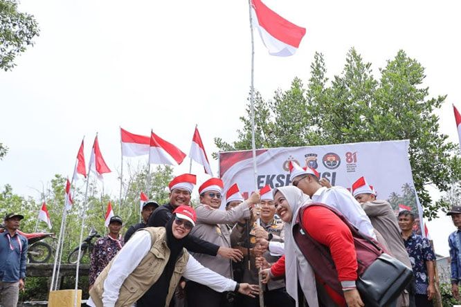Ekspedisi Merah Putih Presisi Polda Riau Hadir di Panipahan, Salurkan Bantuan dan Layanan Kesehatan