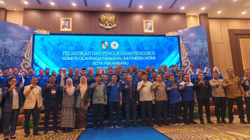 Kepengurusan KONI Kota Pekanbaru Resmi Dilantik, Tancap Gas PORKOT