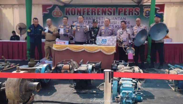 Wakapolda Riau: Operasi Kuantan Merah Putih Presisi Ungkap Aktivitas PETI hingga Pemilik dan Pemodal