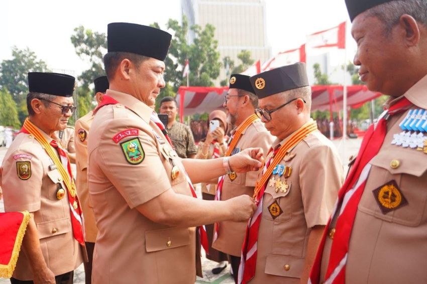 Hari Pramuka ke-65, 24 Insan Pramuka Riau Terima Lencana Kehormatan