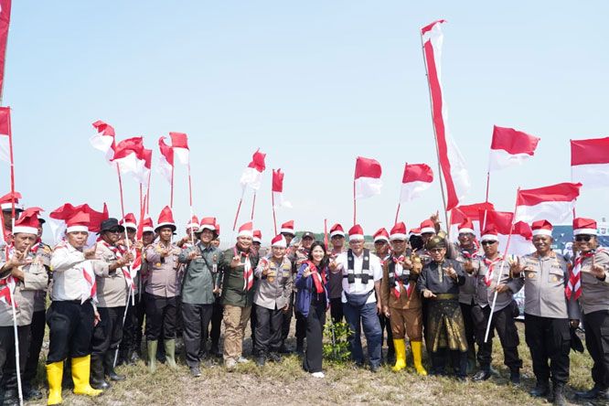 Ekspedisi Merah Putih Presisi Polda Riau Tembus Kuala Selat, 500 Hektare Mangrove Disiapkan Lawan Abrasi