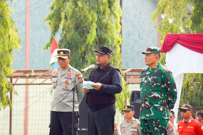 Pimpin Apel Gelar Pasukan Siaga Karhutla, Wabup Siak Dorong Perusahaan Ikut Jaga Lahan Sekitar
