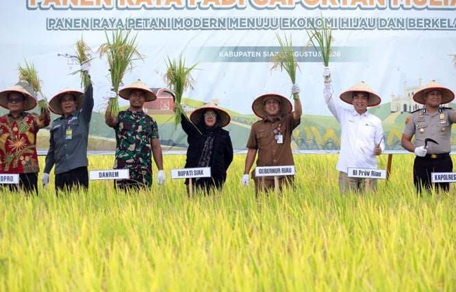Tunjukkan Hasil Smart Farming Binaan BI di Bunga Raya Produktivitas Padi Meningkat