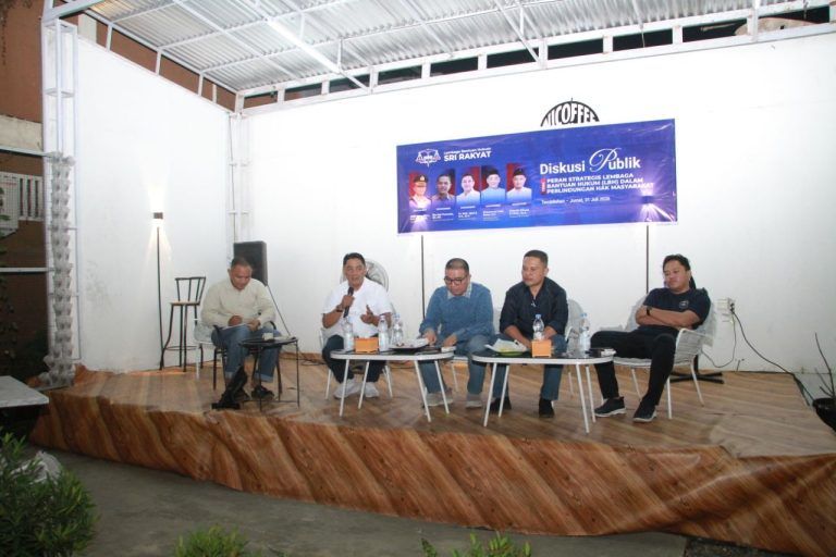 Anggota Komisi III DPRD Inhil Muhammad Sabit Hadiri Diskusi Publik Perlindungan Hak Masyarakat LBH Sri Rakyat
