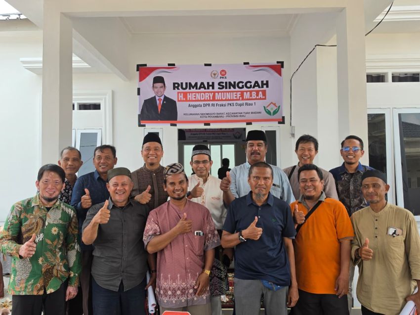 Sempena HUT Riau ke-69, Rumah Singgah Hendry Munief Diresmikan